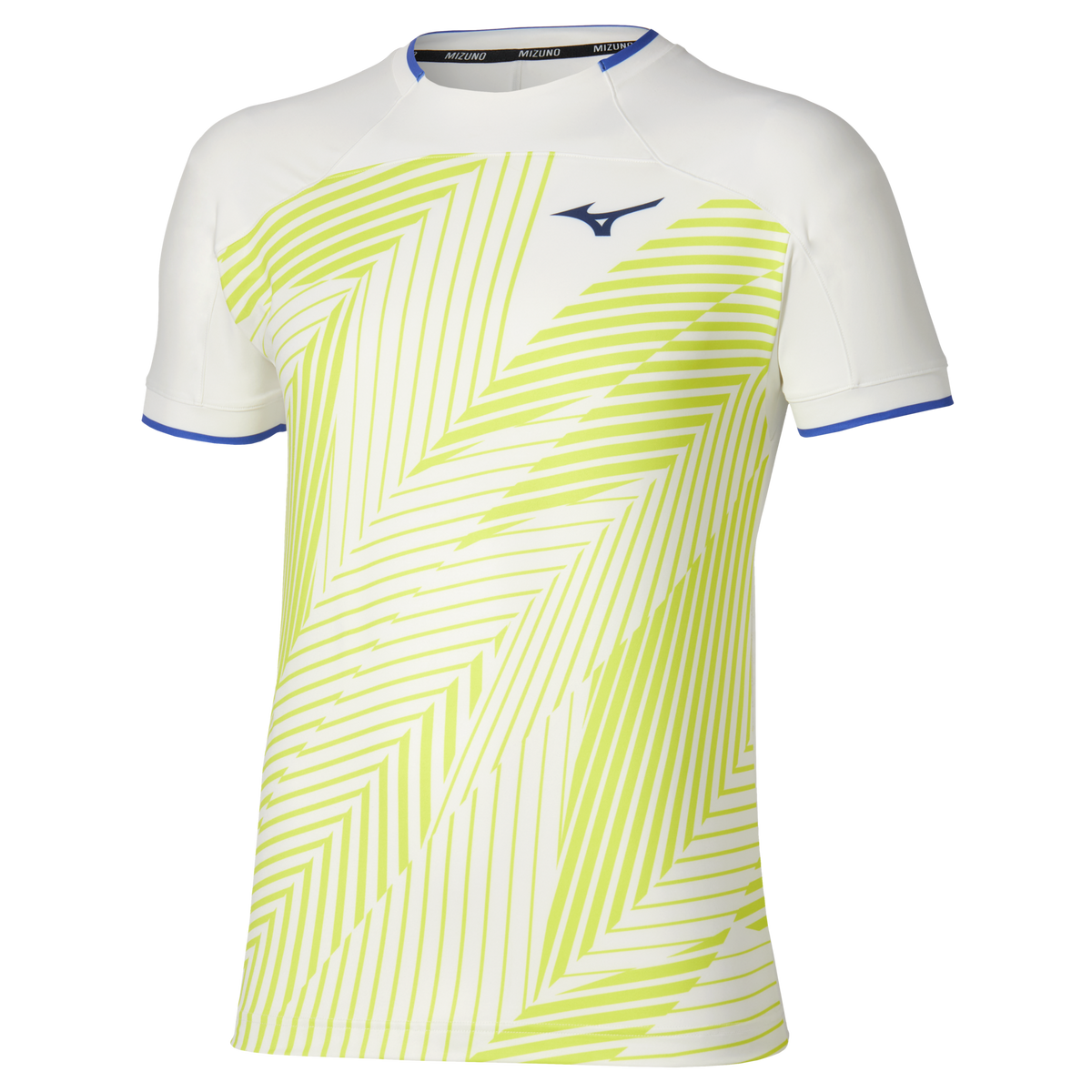 Mizuno Usa 650025 Racquet Sports Men’s Shadow Graphic Tee - White-yellow (0030) - Extra Large (xxl)