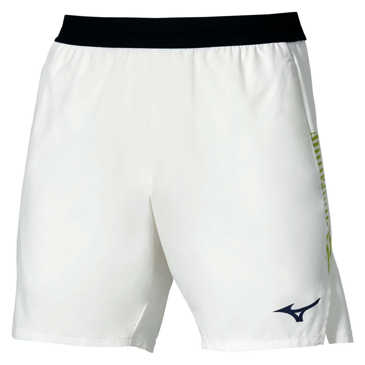 Mizuno Usa 650031 Racquet Sports Men’s 7-inch Amplify Short - White-yellow (0030) - Extra Large (xxl)