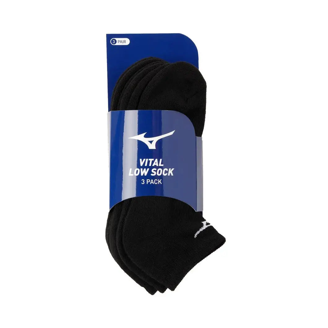 Mizuno Vital Low Sock 3-pack - Black