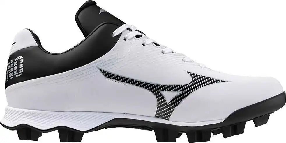 Mizuno Wave Lightrevo Low Molded Cleats - White Black