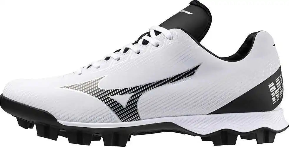 Mizuno Wave Lightrevo Low Molded Cleats - White Black