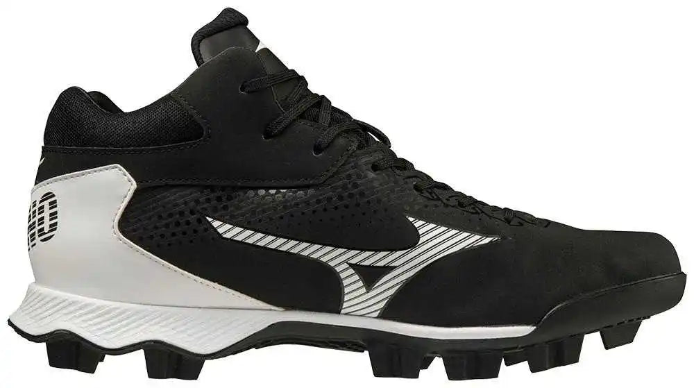Mizuno Wave Lightrevo Mid Molded Cleats Black White