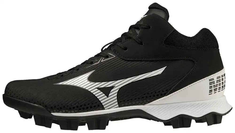Mizuno Wave Lightrevo Mid Molded Cleats Black White