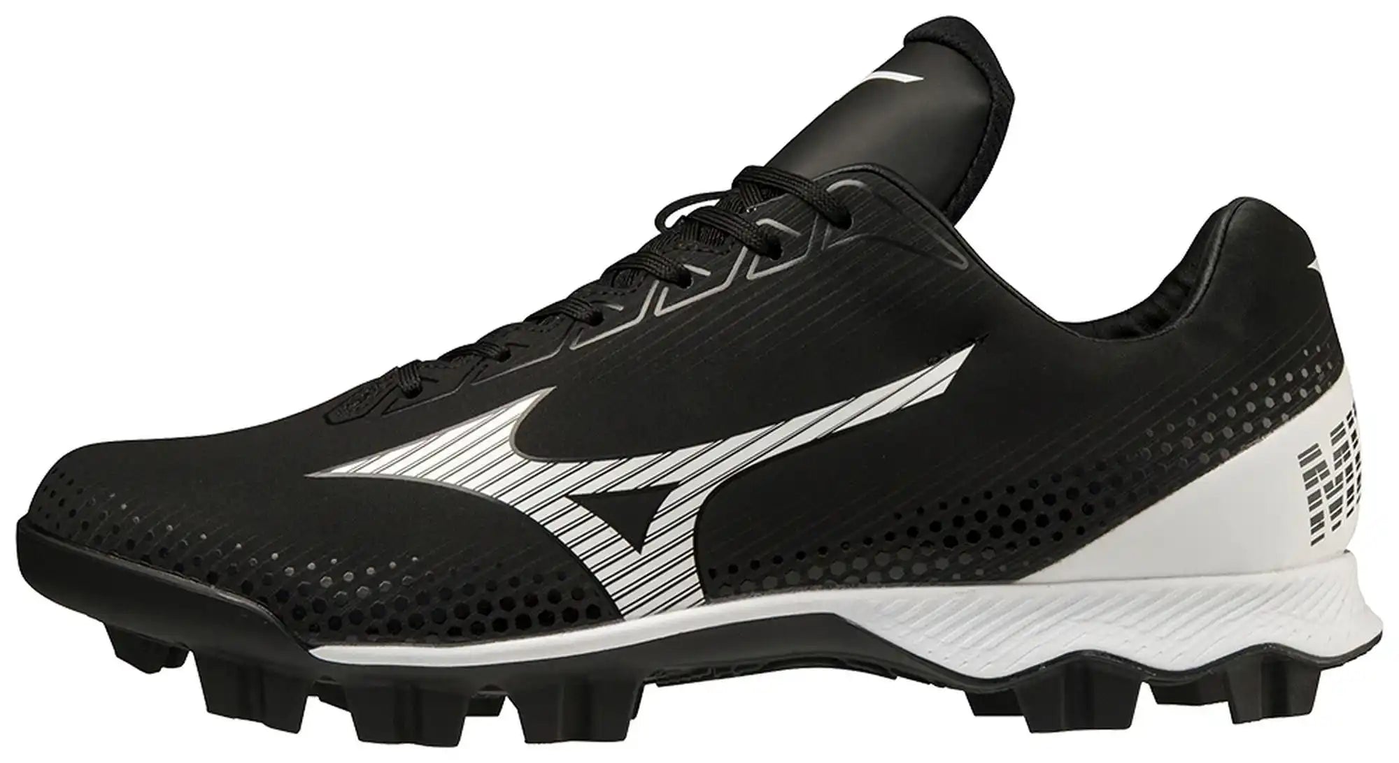 Mizuno Wave Lightrevo Tpu Men’s Molded Low Baseball Cleat - Black White