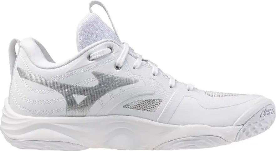 Mizuno Wave Momentum 4 Elite Women’s Volleyball Shoe - White Silver