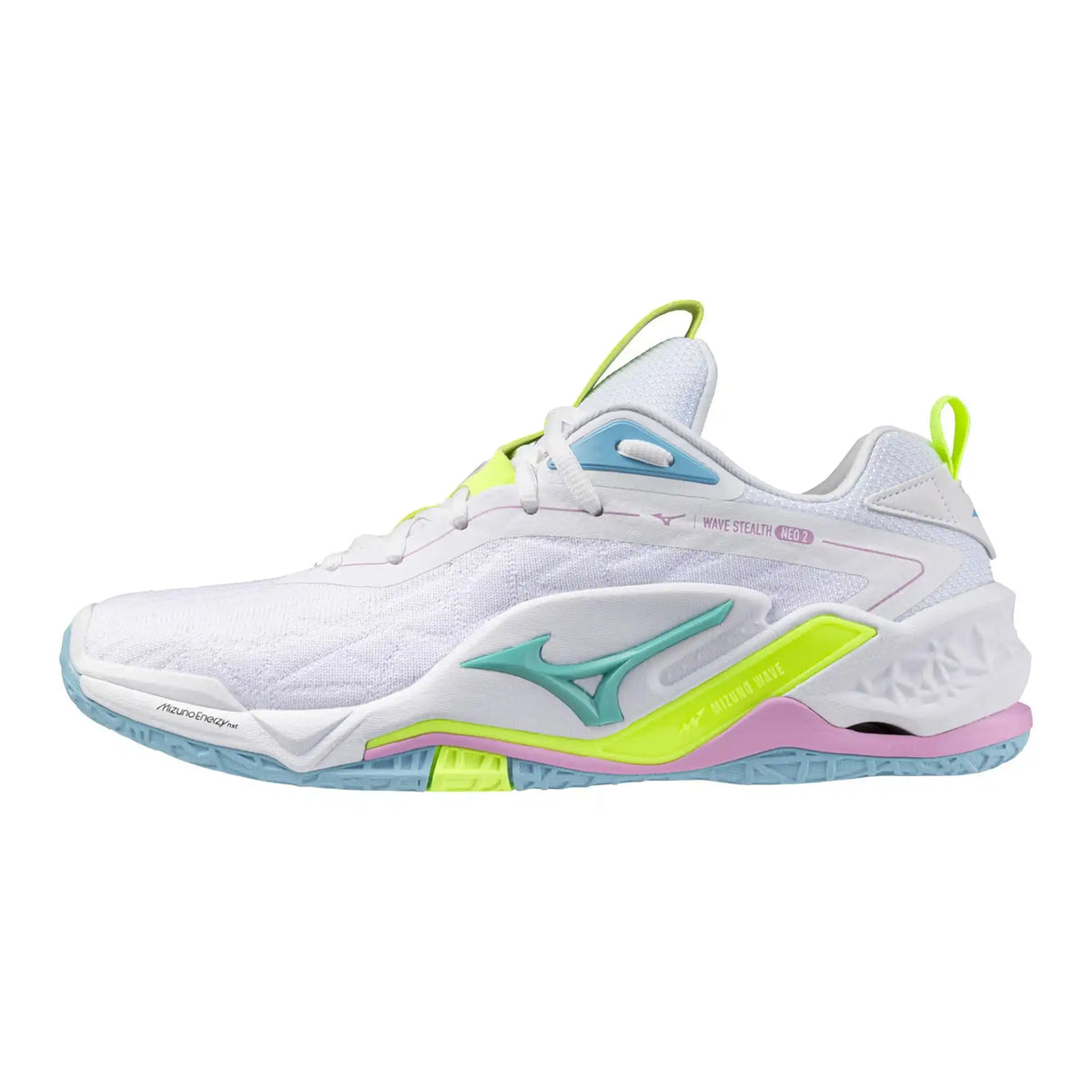 Mizuno Wave Stealth Neo 2 Unisex Volleyball Shoe - White Lime