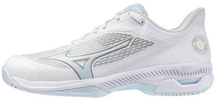 Mizuno Wave Strike Ac Women Tennis Shoes - White Ice Water