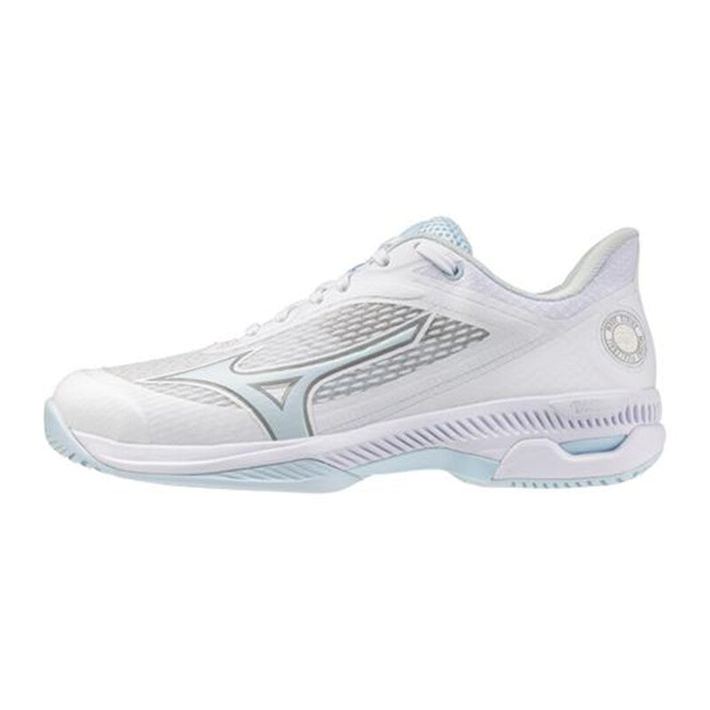 Mizuno Wave Strike Ac Women Tennis Shoes - White Ice Water