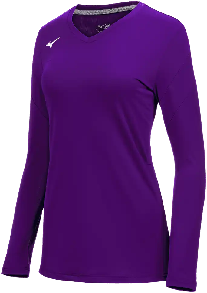 Mizuno Women’s Balboa 6 Long Sleeve Volleyball Jersey - Purple