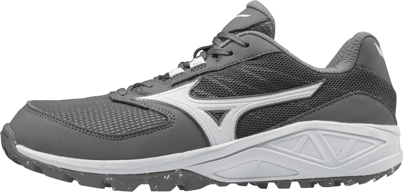 Mizuno Women’s Dominant All-surface Mid Turf Shoe - Gray White - 6