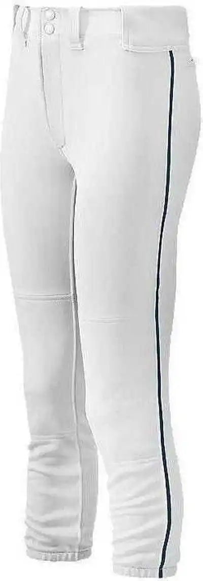 Mizuno Women’s Select Belted Piped Pant - White Navy