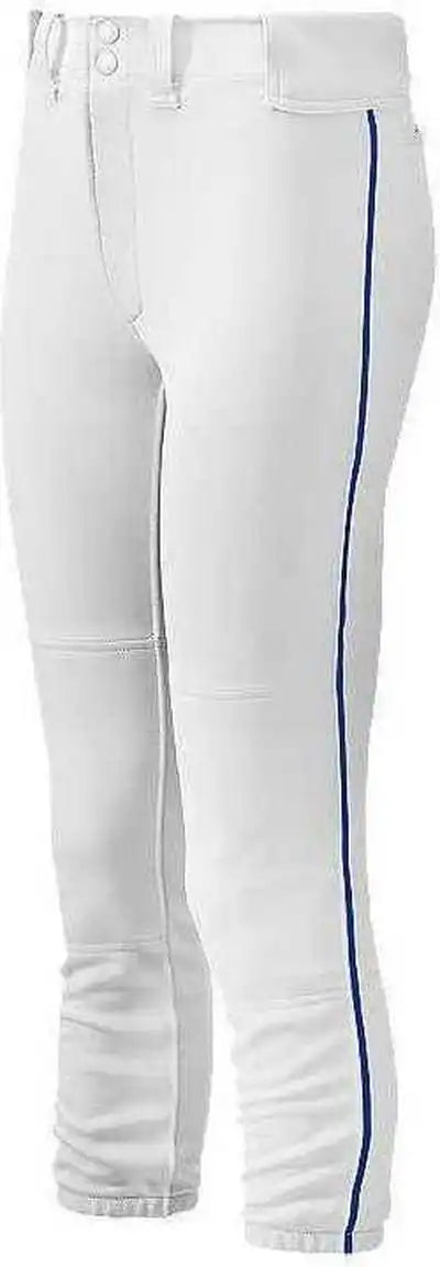 Mizuno Women’s Select Belted Piped Pant White Royal