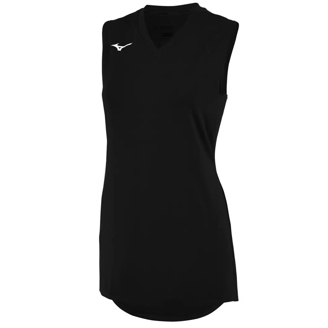 Mizuno Women’s Sleeveless V-neck Volleyball Jersey - Black