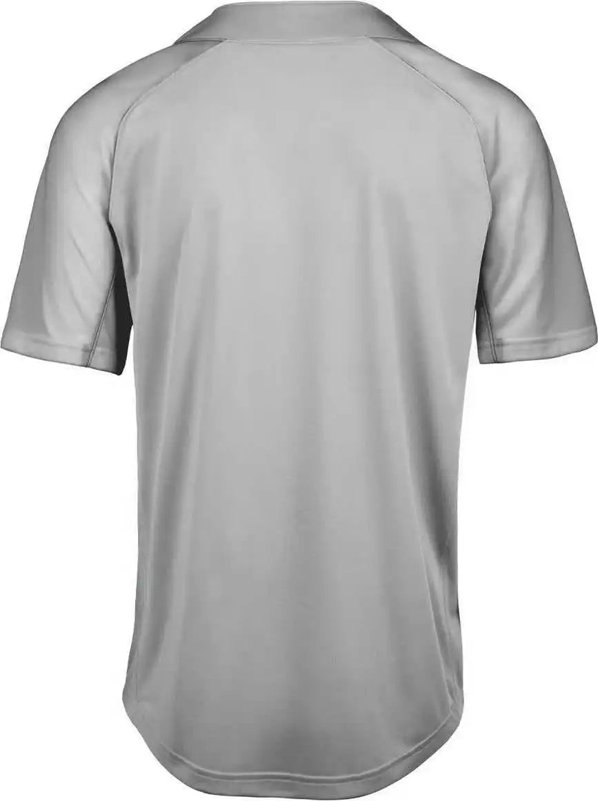 Mizuno Youth Aerolite 2-button Baseball Jersey - Gray