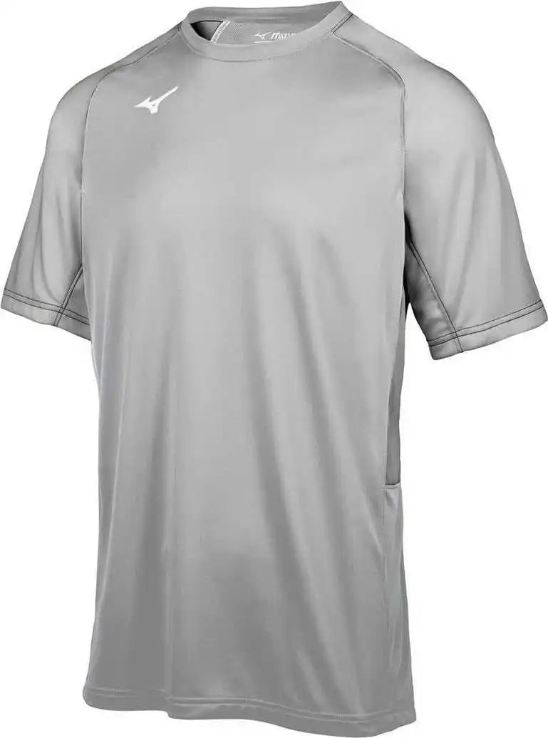 Mizuno Youth Aerolite Crew Baseball Jersey - Gray