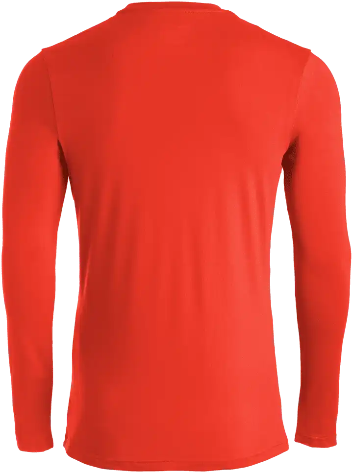 Mizuno Youth Comp Diamond Long Sleeve Crew - Orange