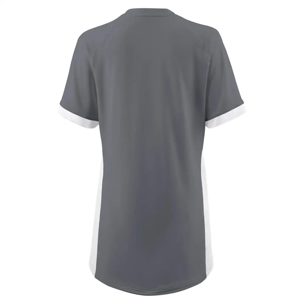 Mizuno Youth Girl’s Spike Short Sleeve Volleyball Jersey - Shade-white