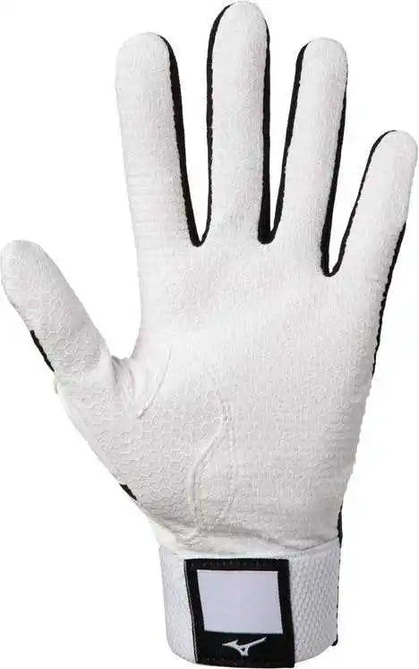 Mizuno Youth Mvp Batting Gloves - Black White