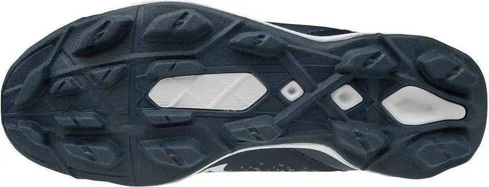 Mizuno Youth Select Nine Jr Low Molded Cleats - Navy White