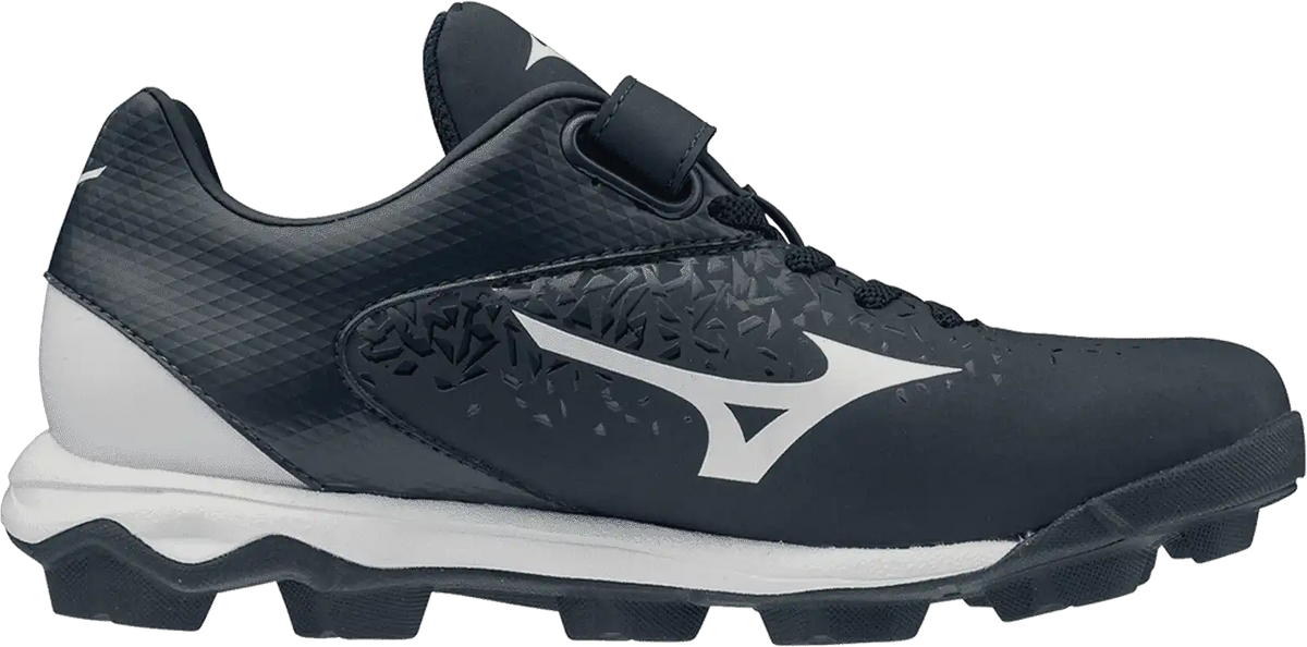 Mizuno Youth Select Nine Jr Low Molded Cleats - Navy White