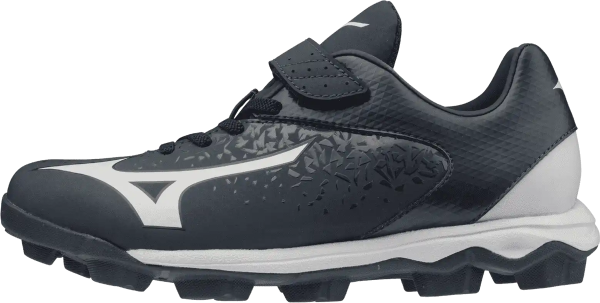 Mizuno Youth Select Nine Jr Low Molded Cleats - Navy White