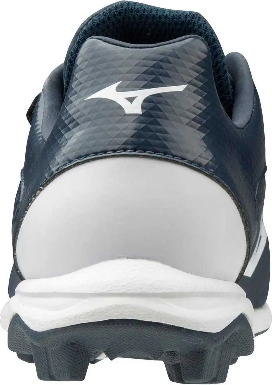 Mizuno Youth Select Nine Jr Low Molded Cleats - Navy White