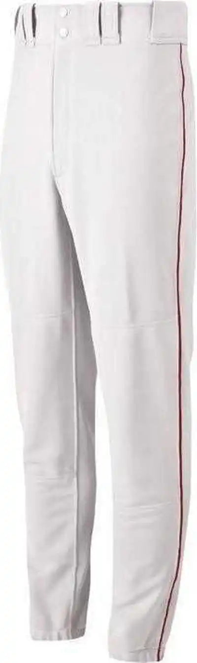 Mizuno Youth Select Piped Pant White Red
