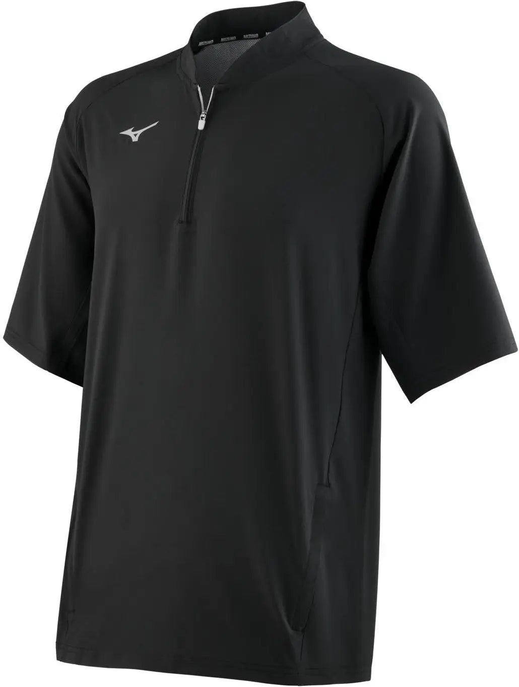 Mizuno Youth Short Sleeve Baseball Hitting Jacket - Black