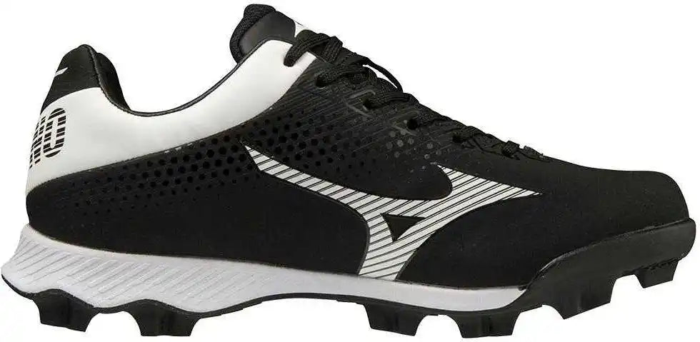 Mizuno Youth Wave Finch Lightrevo Jr Low Molded Cleats - Black White