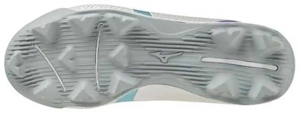 Mizuno Youth Wave Finch Lightrevo Jr Low Molded Cleats - White Blue