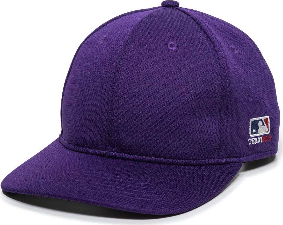 OC Sports MLB-850 Team MLB Logo Located on Left Temple Cap - Purple - HIT a Double - 1