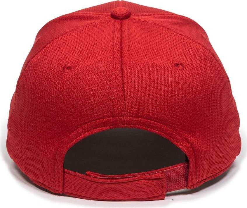 OC Sports MLB-850 Team MLB Logo Located on Left Temple Cap - Red - HIT a Double - 3