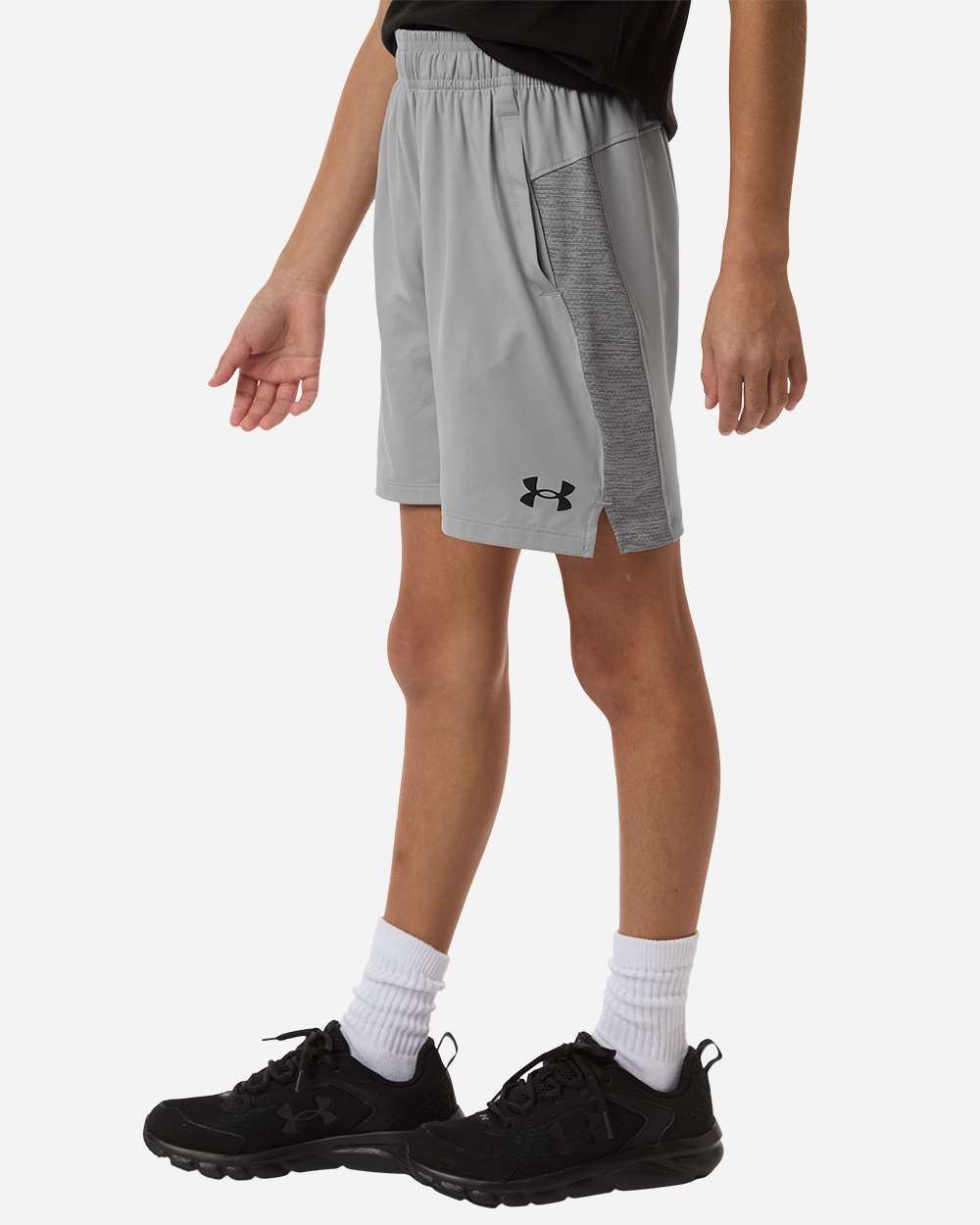 Mod Grey/ Mod Grey/ Black Youth Tech Vent Short - 6012348