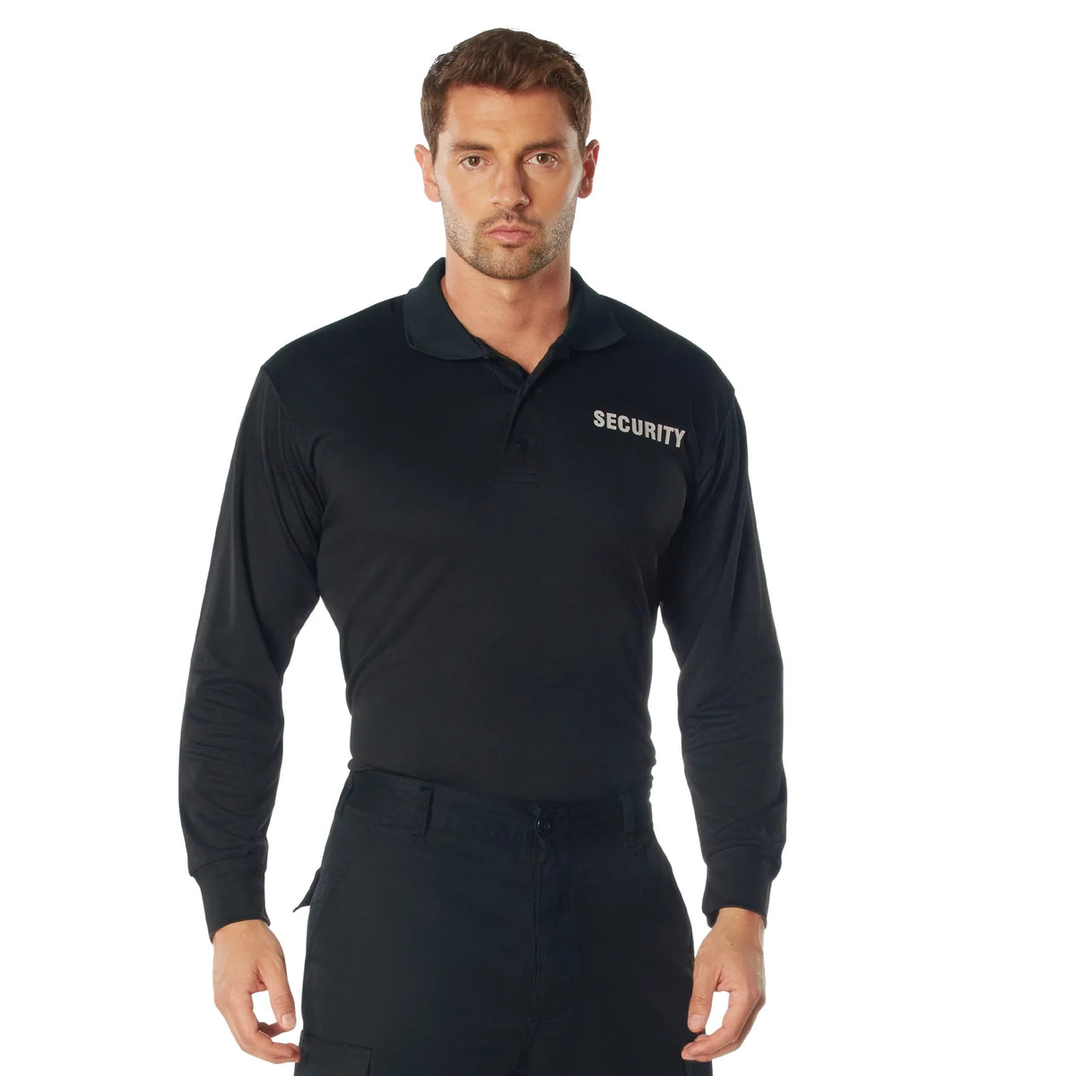 Moisture Wicking Long Sleeve Security Polo - s