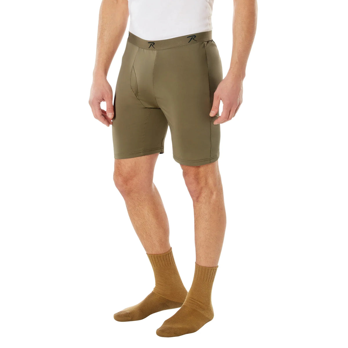 Moisture Wicking Performance Boxer Shorts - Ar 670-1 Coyote Brown / l