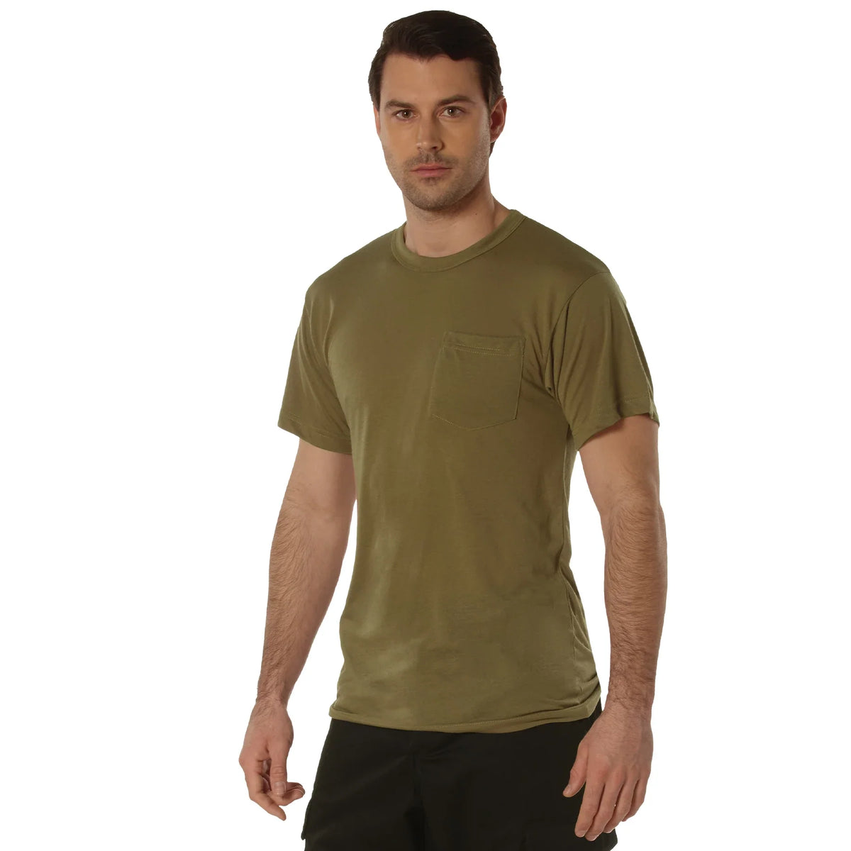 Moisture Wicking Pocket T-shirt - Brown / s