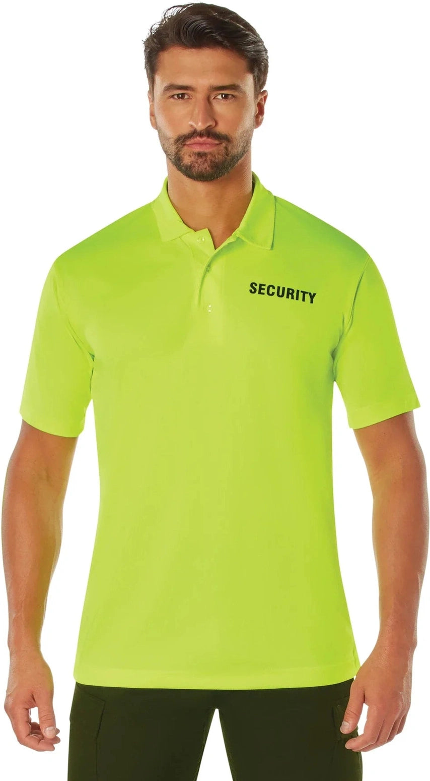 Moisture Wicking Security Polo Shirt - Safety Green / s