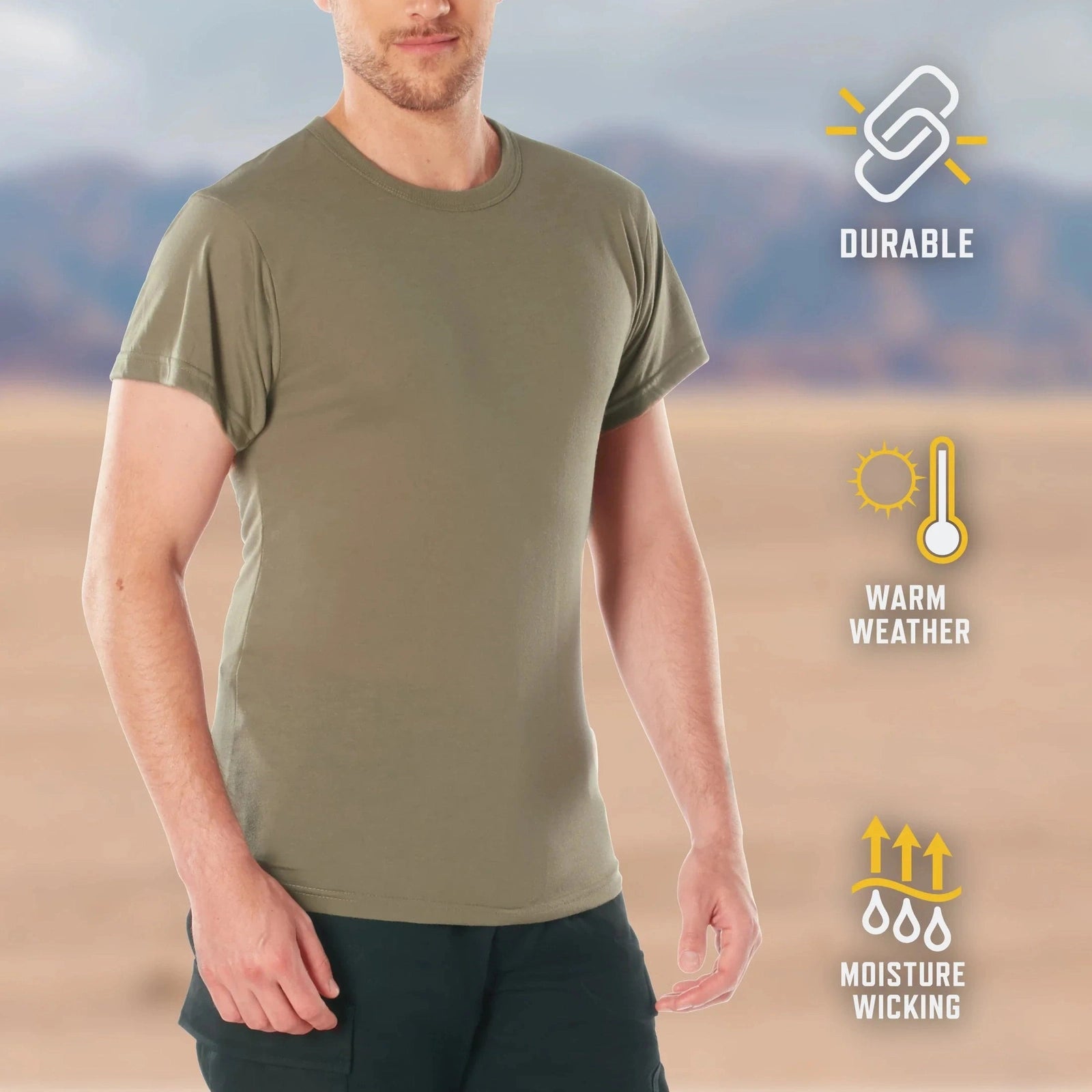 Moisture Wicking T-shirts - Brown / s