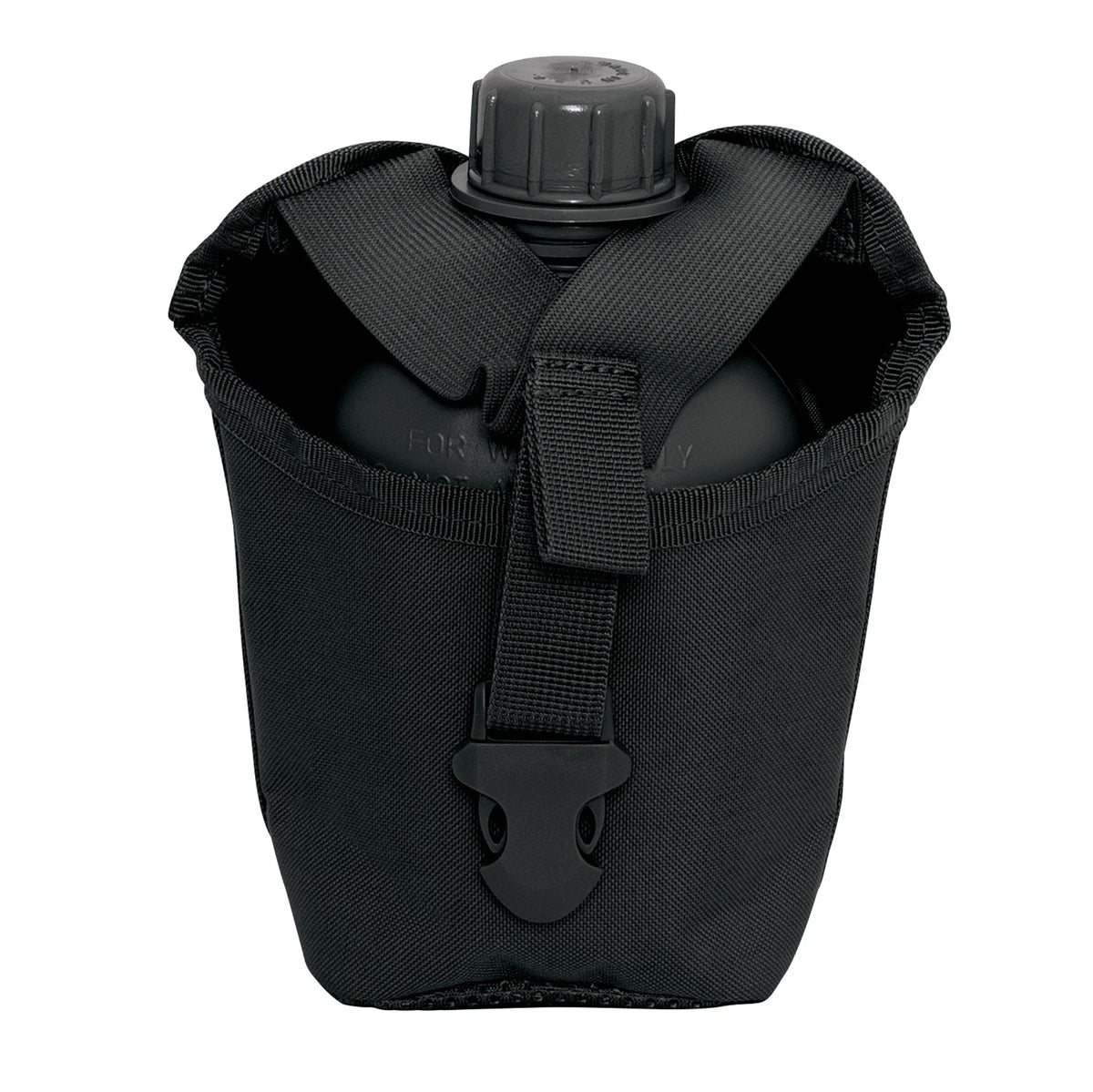 Molle Compatible 1 Quart Canteen Pouch / Cover - Black