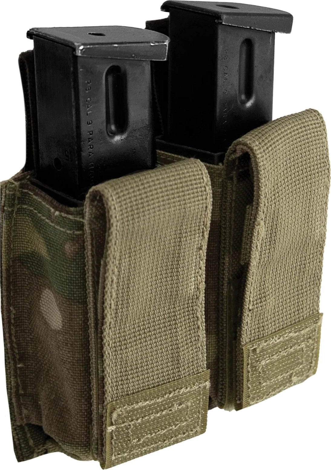 Molle Double Pistol Mag Pouch with Insert - Multicam