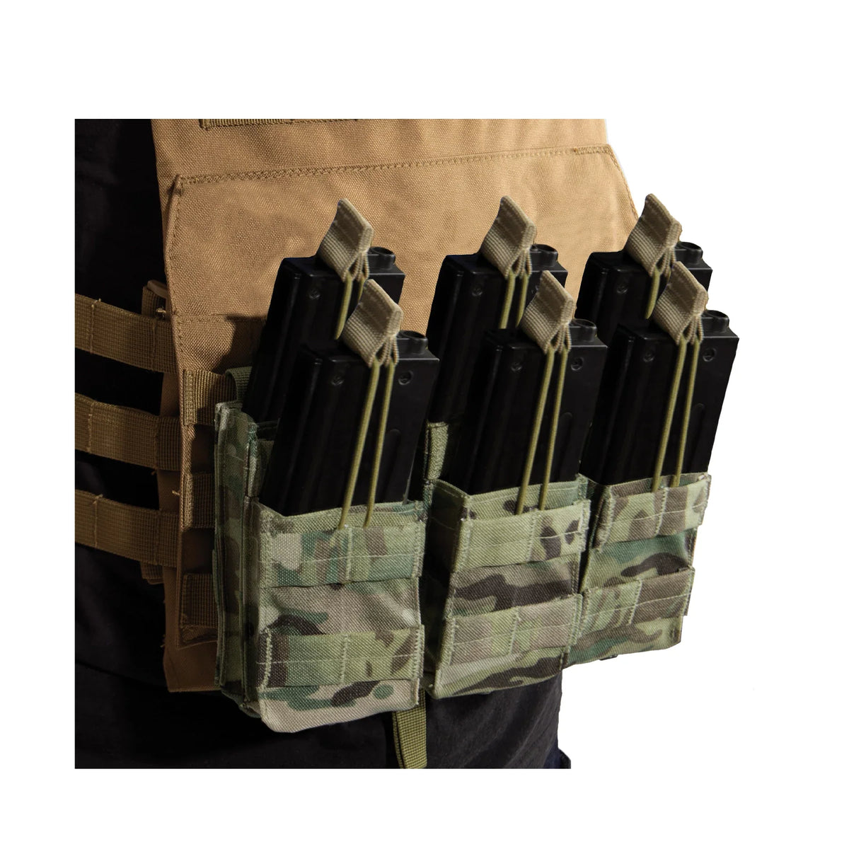 Molle Open Top Six Rifle Mag Pouch
