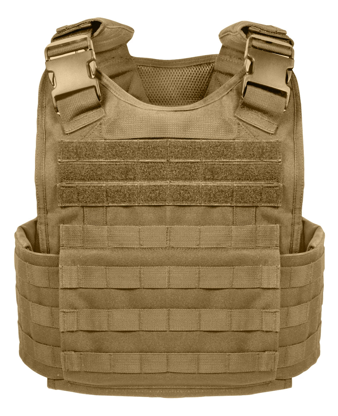 Molle Plate Carrier Vest - Coyote Brown / Regular