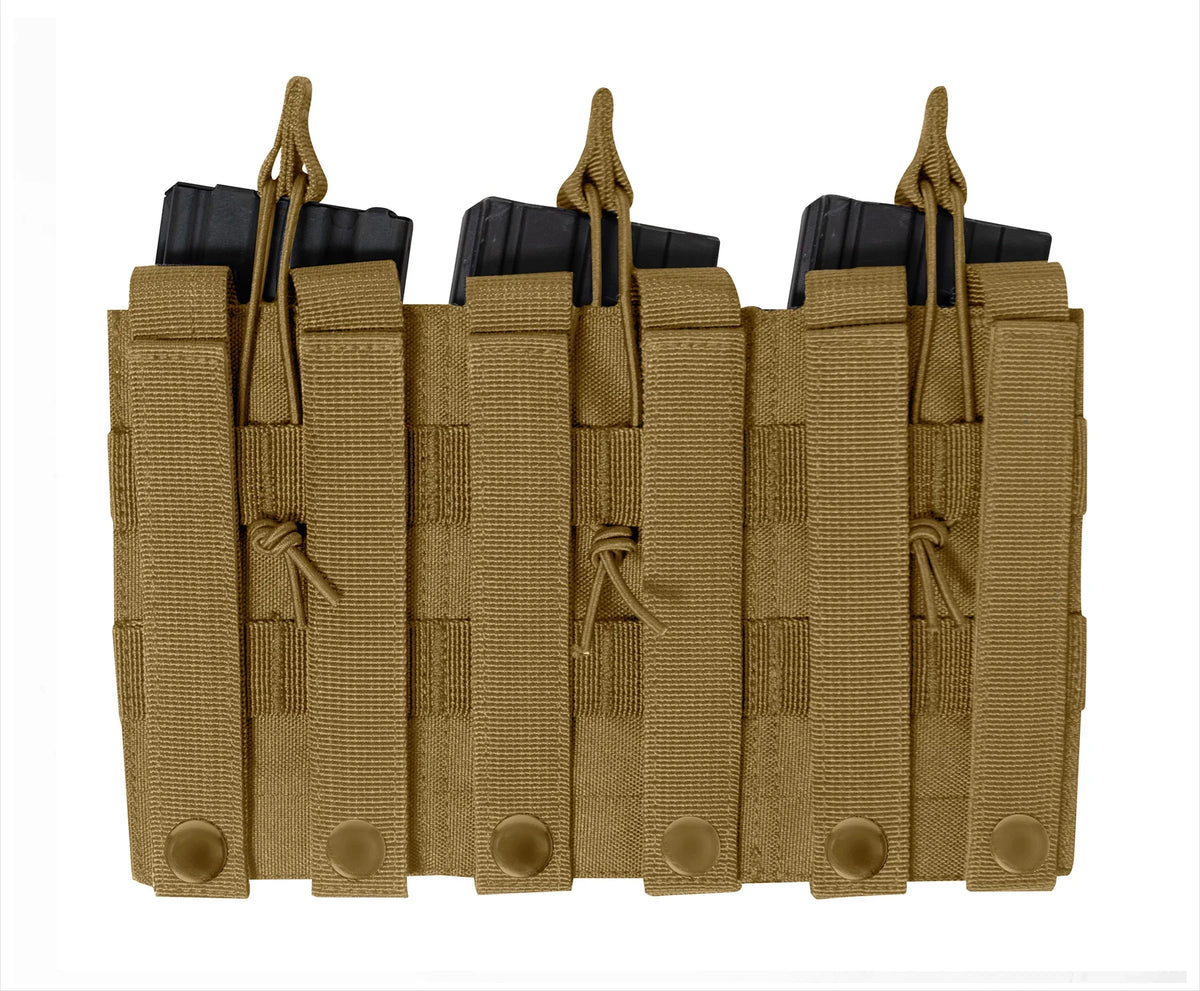 Molle Triple Kangaroo Rifle and Pistol Mag Pouch