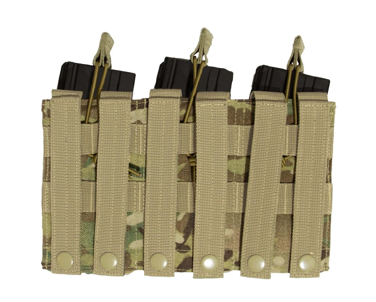 Molle Triple Kangaroo Rifle and Pistol Mag Pouch