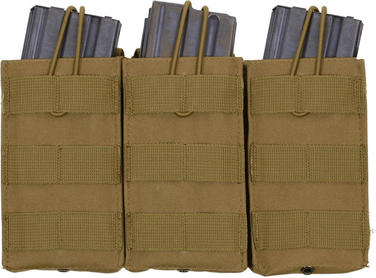 Molle Triple Mag Pouch - Coyote Brown