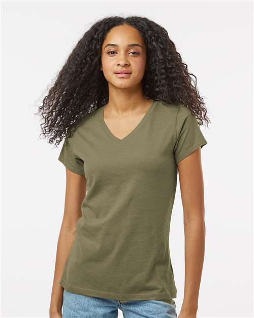 Moss Women&#39;s RecycledSoft™ V-Neck T-Shirt - 2011