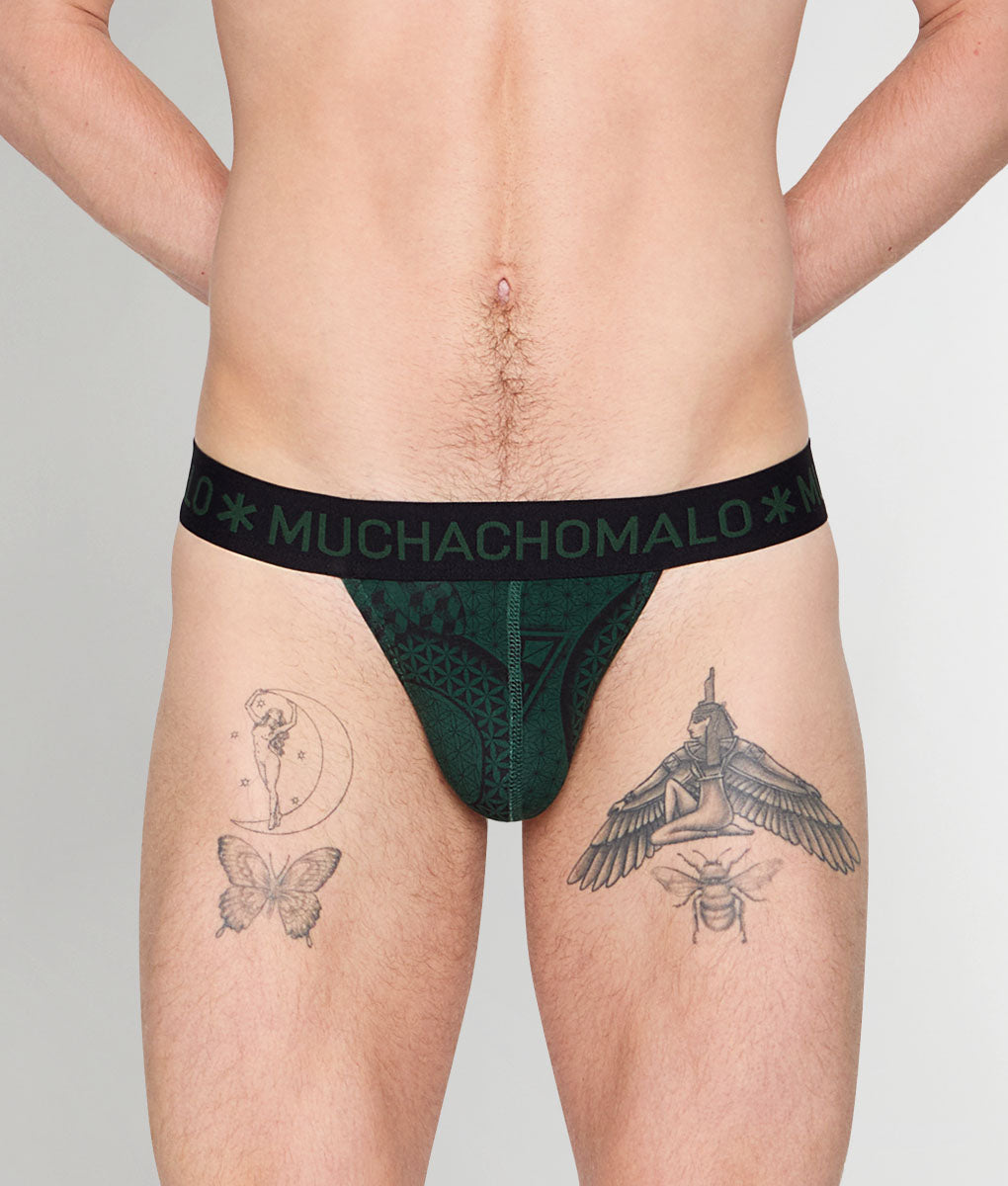 Muchachomalo Geometric Thong - Print a / Small