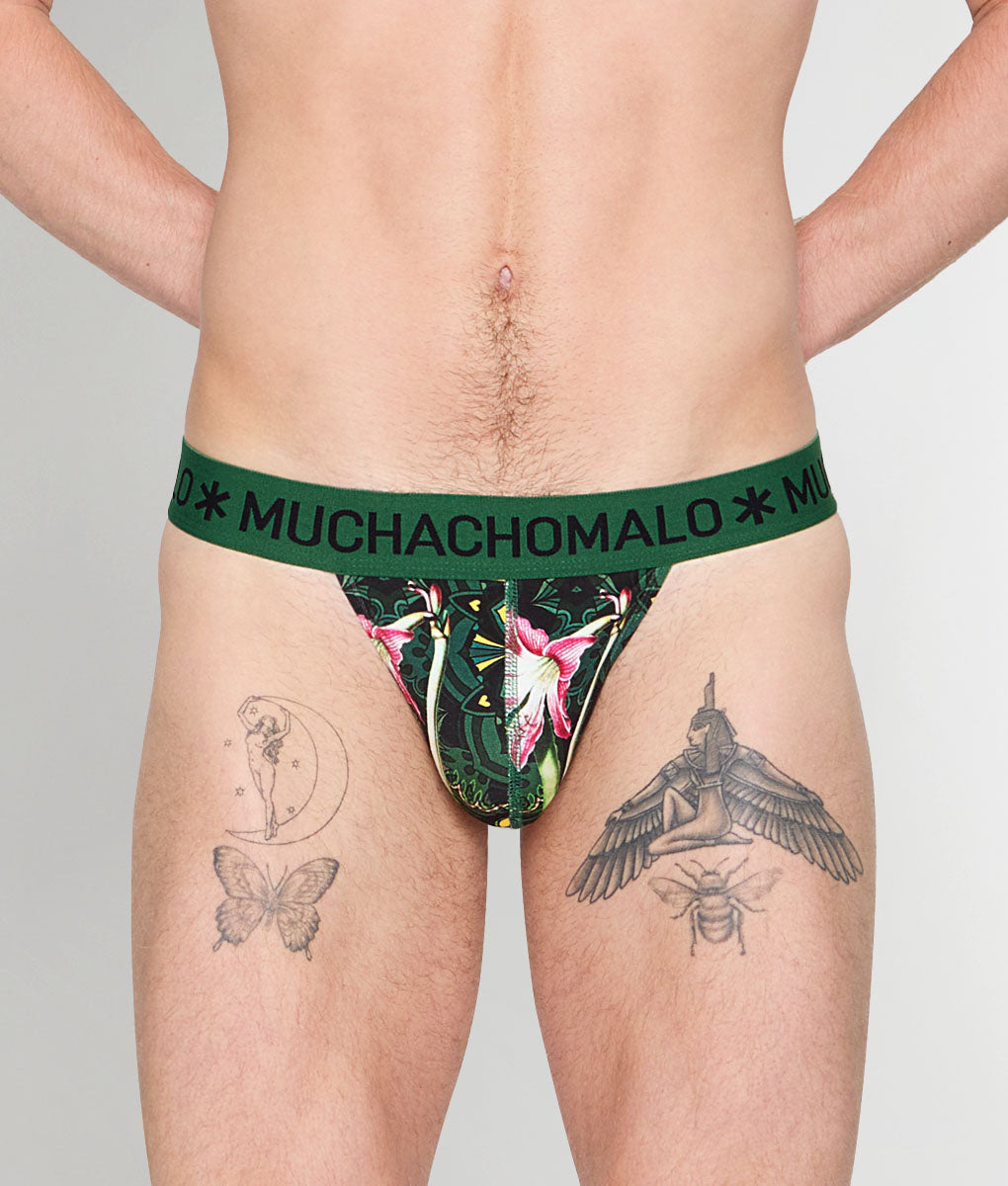 Muchachomalo Geometric Thong - Print b / Small