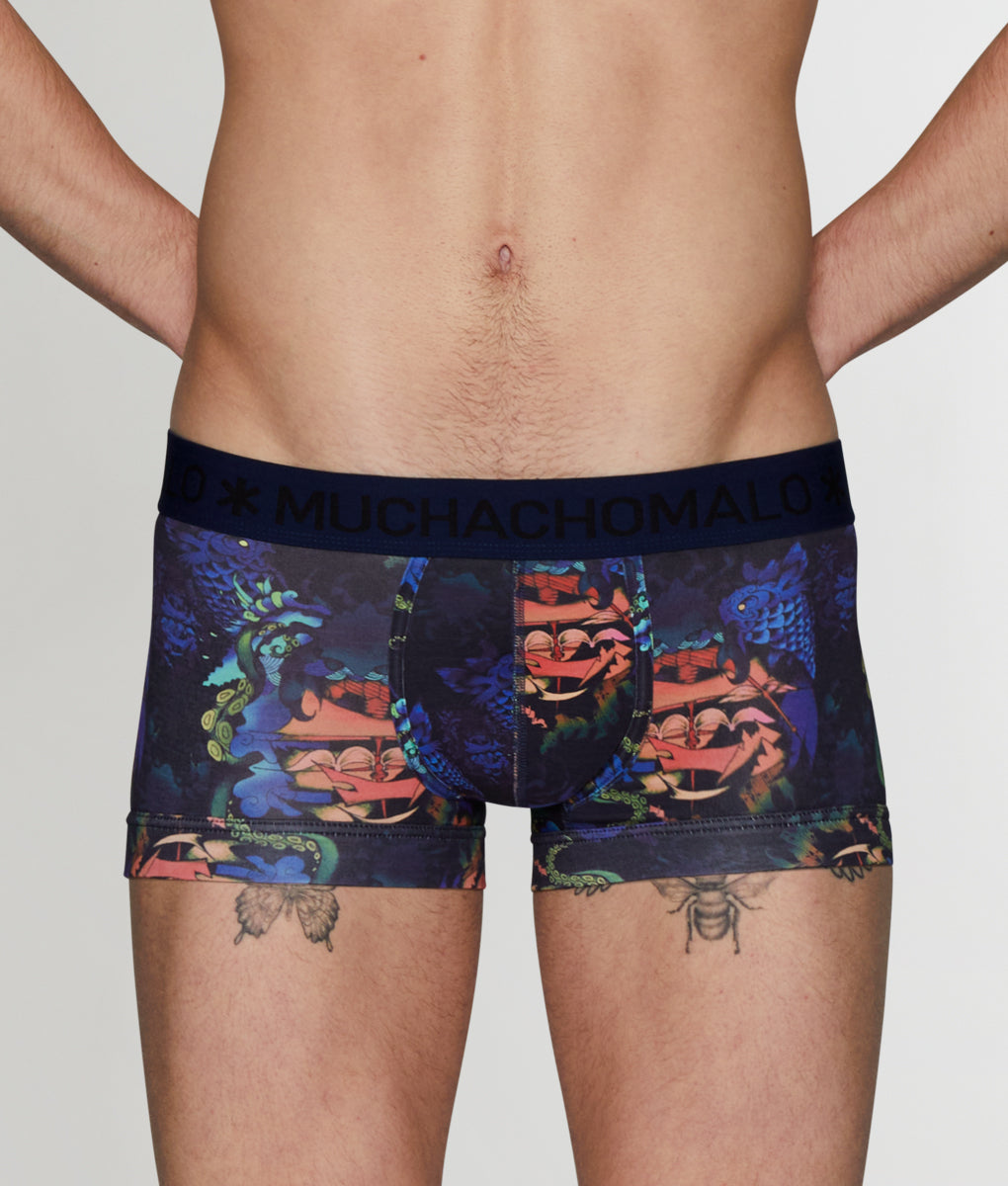 Muchachomalo Ship Trunk - Pattern Navy / Small