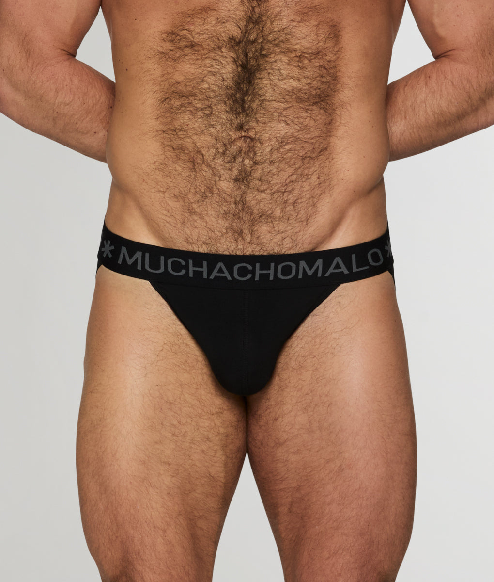 Muchachomalo Solid Jockstrap - Midnight Black / Small